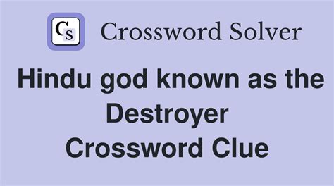 god killer crossword clue|killer or destroyer of a god.